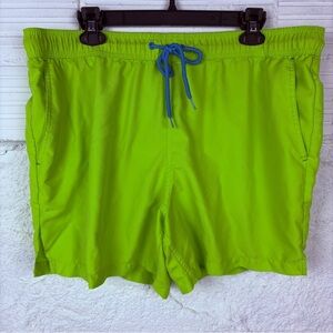 GEORGE neon green / yellow & blue men’s swim trunks size XL 40-42